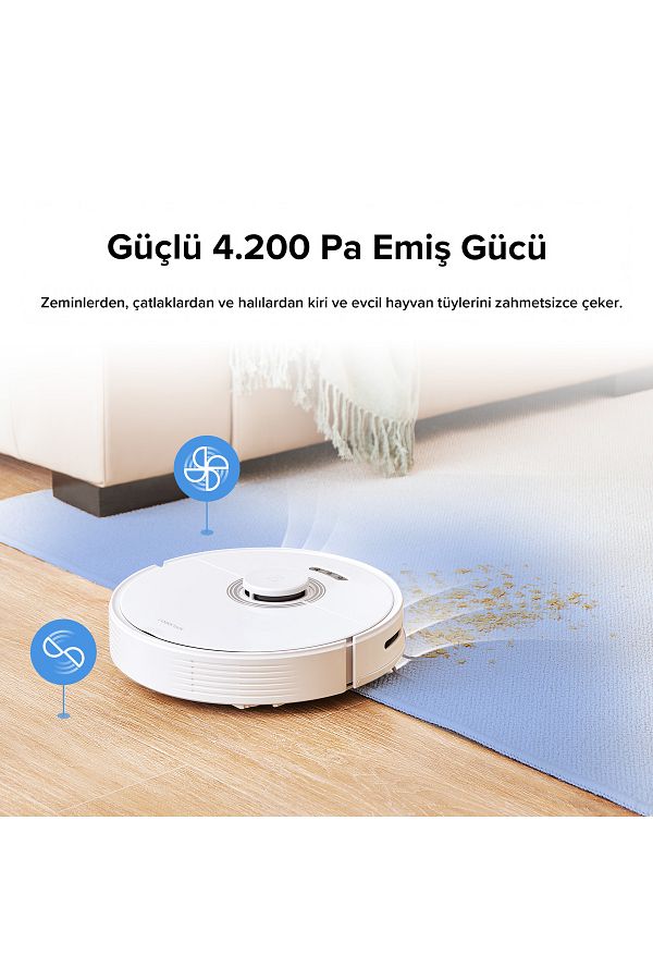 Roborock Q7 Max Akıllı Robot Süpürge Beyaz - Görsel 5