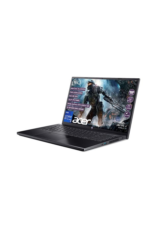 ACER Nitro V15 Anv15-51 I5 13420h 32gb 512gb Ssd Rtx3050-6gb Freedos 15.6'' Fhd Ips Nh.qncey.001 325 - Görsel 3