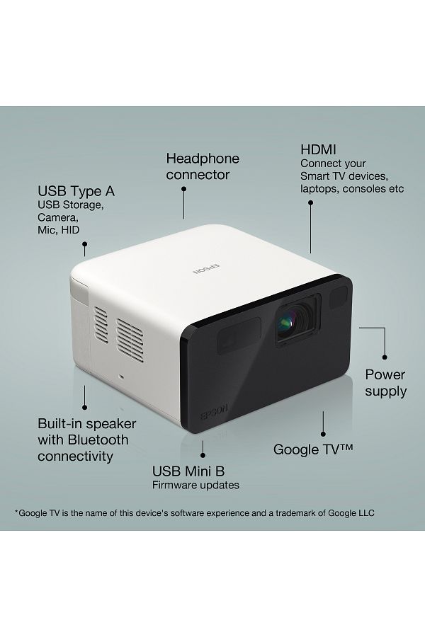 Epson EF-21W Akıllı Mini Lazer Full HD Projeksiyon Cihazı - Görsel 3