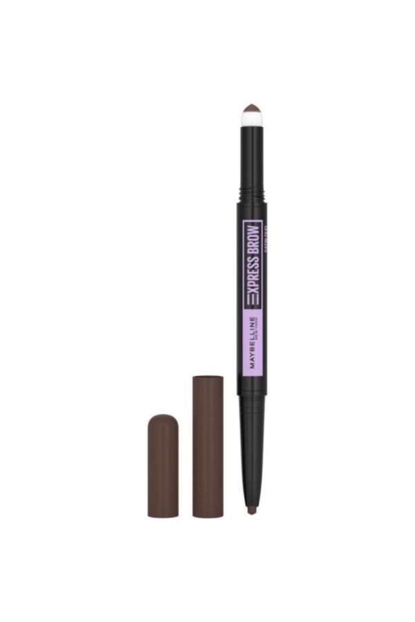 Express Brow Satin Duo Çift Taraflı Kaş Kalemi 04 Koyu Ton