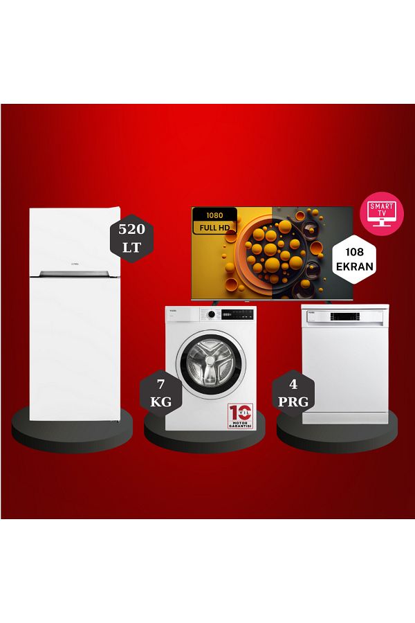 VESTEL 4'LÜ SET NF52111+BM4212+CMI76301+43FT9740