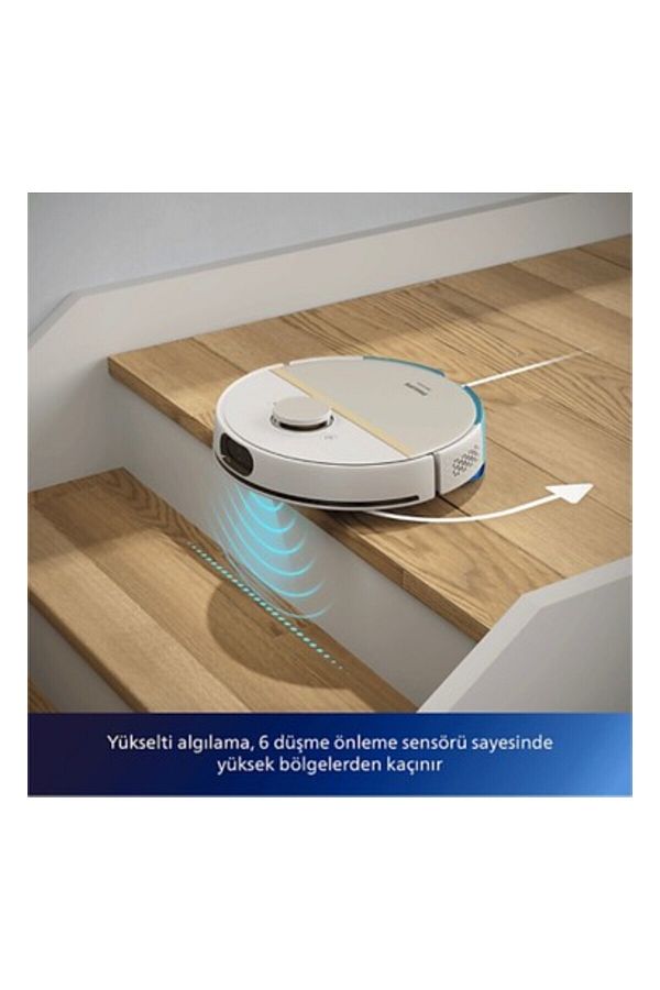 Philips 3'ü 1 Arada Islak, Kuru ve Moplu Premium Robot Süpürge, Ultra Emiş Gücü 5 - Görsel 3