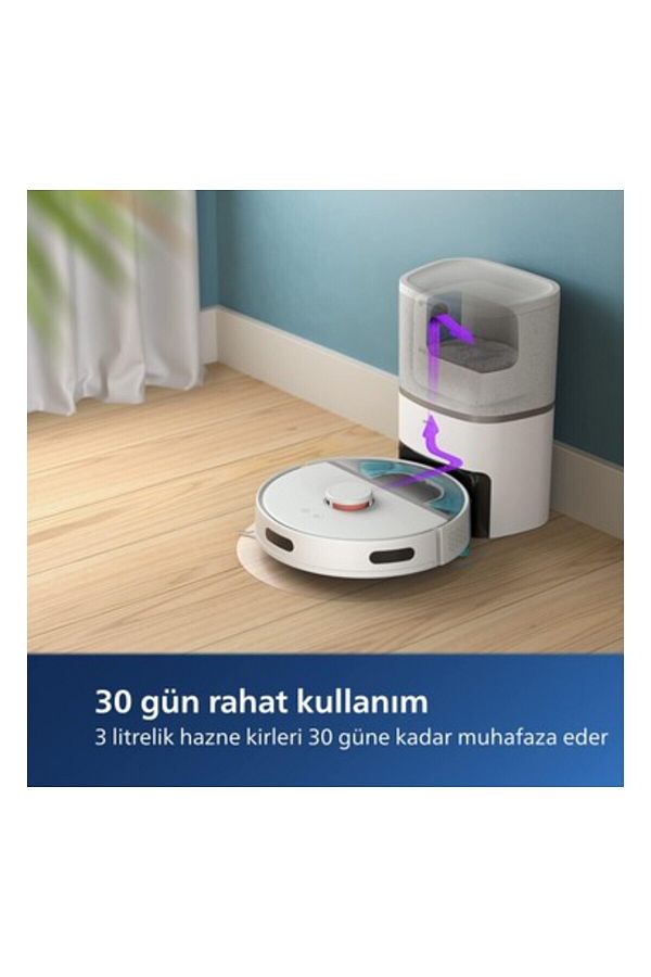 Philips Istasyonlu Silme+Haritalandırma Özellikli 4000 Pa Yüksek Emiş - Görsel 5