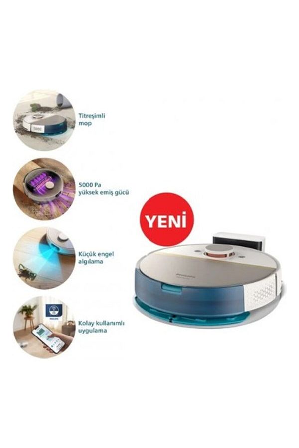 Philips 7000 Serisi Aqua Islak ve Kuru Temizlik Robotu, Güçlü 5200 Mah Li-Io Hediye - Görsel 4