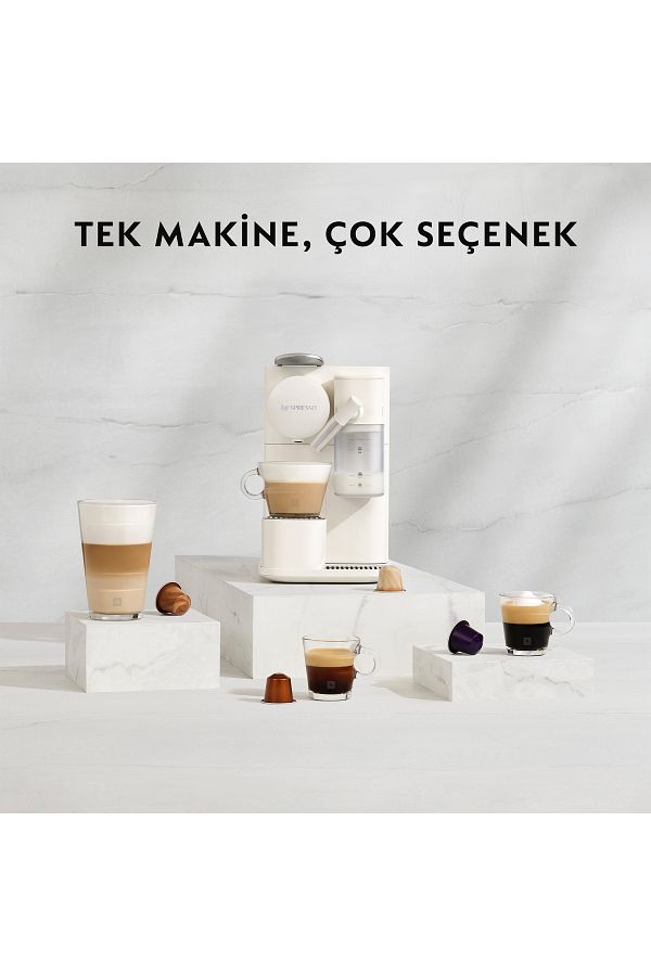 Nespresso F121 Latissima One Süt Çözümlü Kahve Makinesi, Beyaz - Görsel 3
