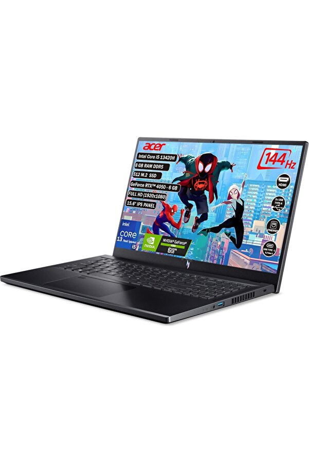 ACER Nitro V 15 Nh.qnbey.001 Intel Core I5 13420h 8 Gb 512 Gb Ssd Rtx 4050 6 Gb Freedos 15.6" Fhd Ips No - Görsel 3