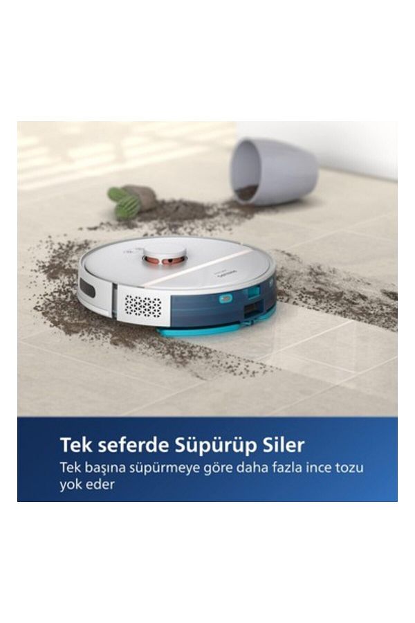 Philips Istasyonlu Silme+Haritalandırma Özellikli 4000 Pa Yüksek Emiş - Görsel 3