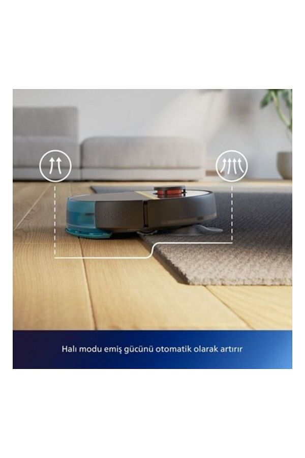 Philips Phılıps 7000 Serisi Islak Kuru Aqua Robot Süpürge 5000PA Emiş Gücü Siyah - Görsel 2