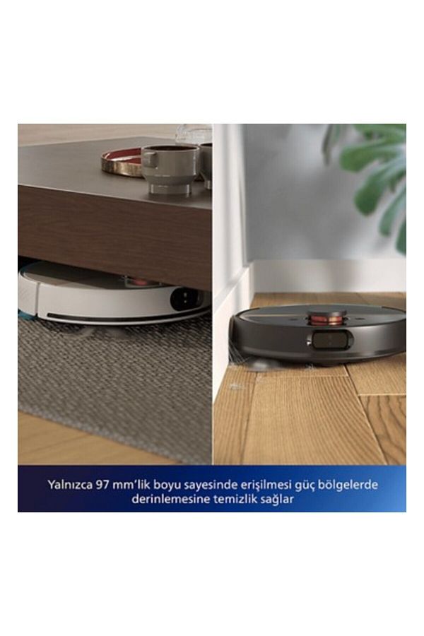 Philips 3'ü 1 Arada Islak, Kuru ve Moplu Premium Robot Süpürge, Ultra Emiş Gücü 5 - Görsel 2