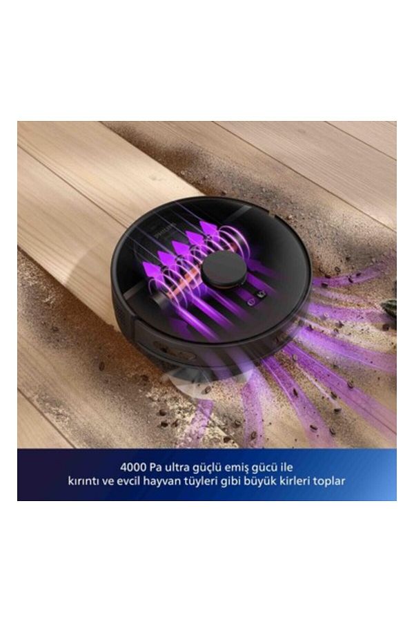 Philips Robbie Islak ve Kuru Otomatik Boşaltma Istasyonlu Premium Robot Süpürge - Görsel 4