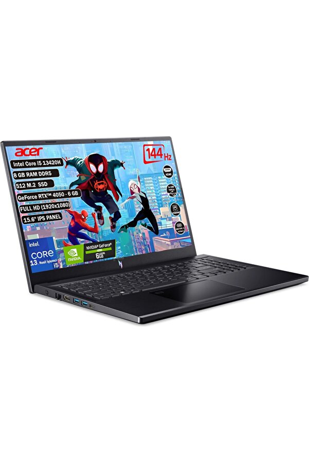 ACER Nitro V 15 Nh.qnbey.001 Intel Core I5 13420h 8 Gb 512 Gb Ssd Rtx 4050 6 Gb Freedos 15.6" Fhd Ips No - Görsel 2