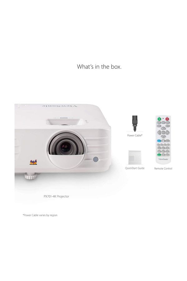 ViewSonic UHD Ev Sineması DLP Işınlayıcı (4K, 3,200 ANSI Lümen, 2x HDMI, 10 Watt Hoparlör, )Beyaz - Görsel 6
