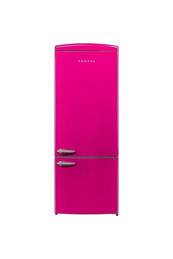 VESTEL RETRO NFK52111 Pembe 471 Lt No-Frost Buzdolabı