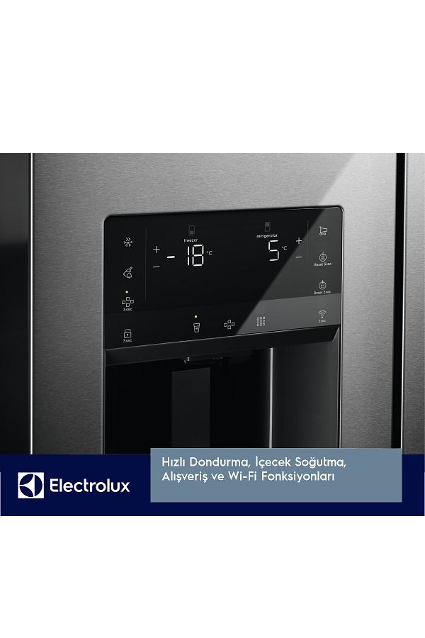 Electrolux LLI9VE54X0 90 cm MultiSwitch No Frost Gardırop Tipi Buzdolabı Inox - Görsel 10