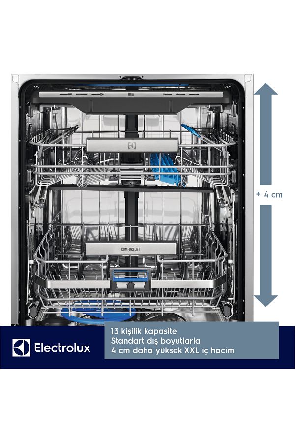 Electrolux ESC87300SX ComfortLift XXL Inverter Bulaşık Makinesi Inox - Görsel 7