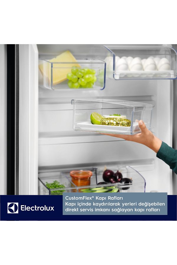 Electrolux LLI9VE54X0 90 cm MultiSwitch No Frost Gardırop Tipi Buzdolabı Inox - Görsel 8