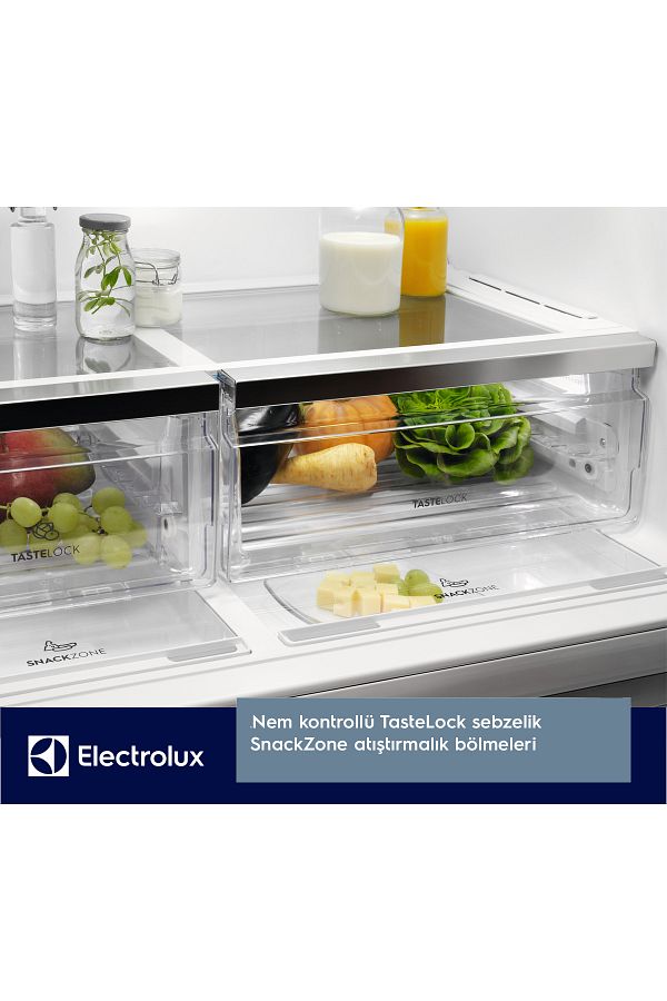 Electrolux LLI9VE54X0 90 cm MultiSwitch No Frost Gardırop Tipi Buzdolabı Inox - Görsel 7