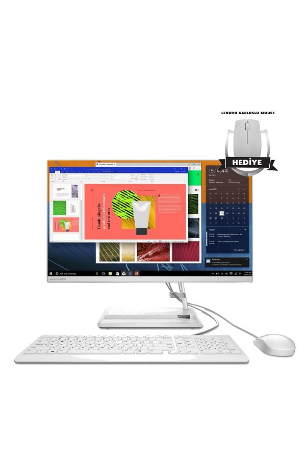 LENOVO IdeaCentre 3 RYZEN 5 7430U 40 GB 512GB SSD 23.8" Full HD IPS Windows 11 Home AIO PC