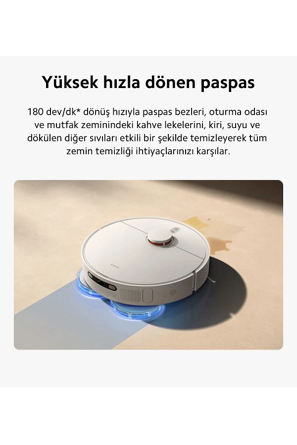 Xiaomi Robot Süpürge - 6000 Pa Emiş Gücü, Akıllı Navigasyon Ve Otomatik Çöp Boşaltma Ile Derin Temizlik - Görsel 7