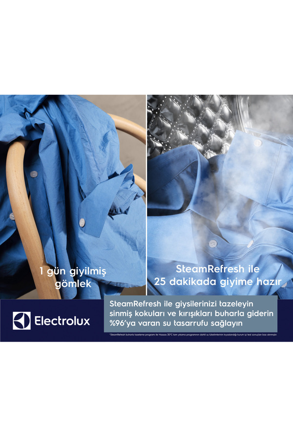 Electrolux EW8FG5602CDT 800 Serisi UltraCare 11 kg 1600 devir A sınıfı -%10 Wi-Fi Koyu Gri Çamaşır Makinesi - Görsel 6