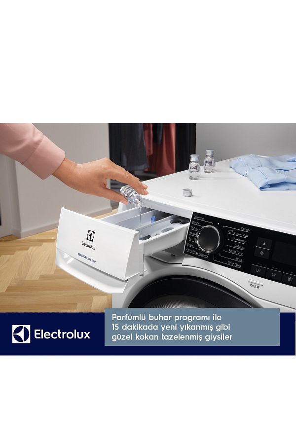 Electrolux EW7WN361ST DualCare 10kg/6kg 1600 Devir Buharlı A/E Enerji Sınıfı Kurutmalı Çamaşır Makinesi - Görsel 3