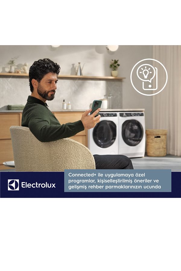 Electrolux EW7F5412CT 700 Serisi SteamCare 10 kg 1400 devir A sınıfı -%15 Wi-Fi Çamaşır Makinesi - Görsel 6