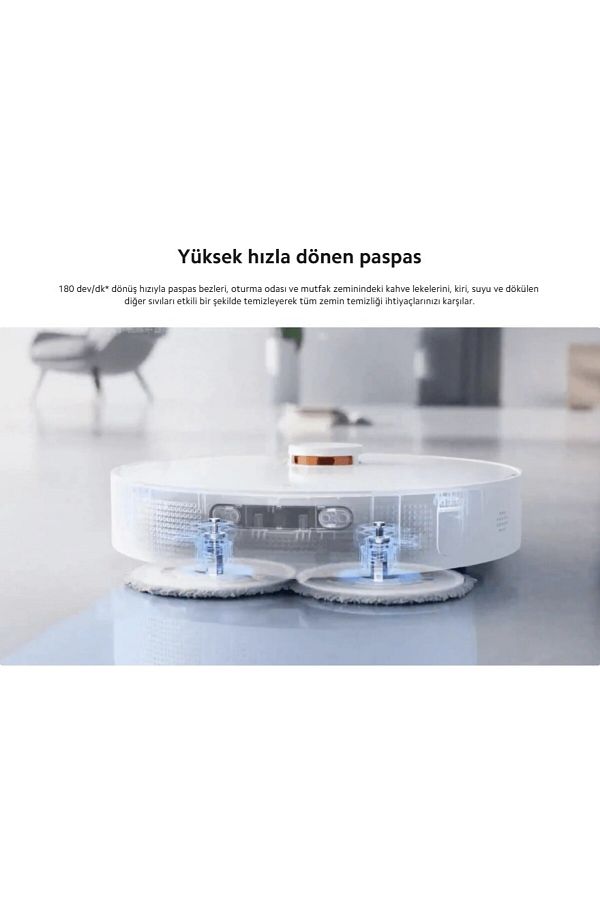 Xiaomi İstasyonlu Robot Süpürge 6000pa Sesli Kontrol Robot Vacuum-hepsi Bir Arada Otomatik Robot Süpürge - Görsel 6