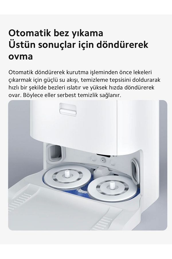 Xiaomi Robot Vacuum X10 Plus - 4000 Pa Güçlü Emiş, Otomatik Çöp Boşaltma Ve Su Haznesi Ile Derin Temizlik - Görsel 3