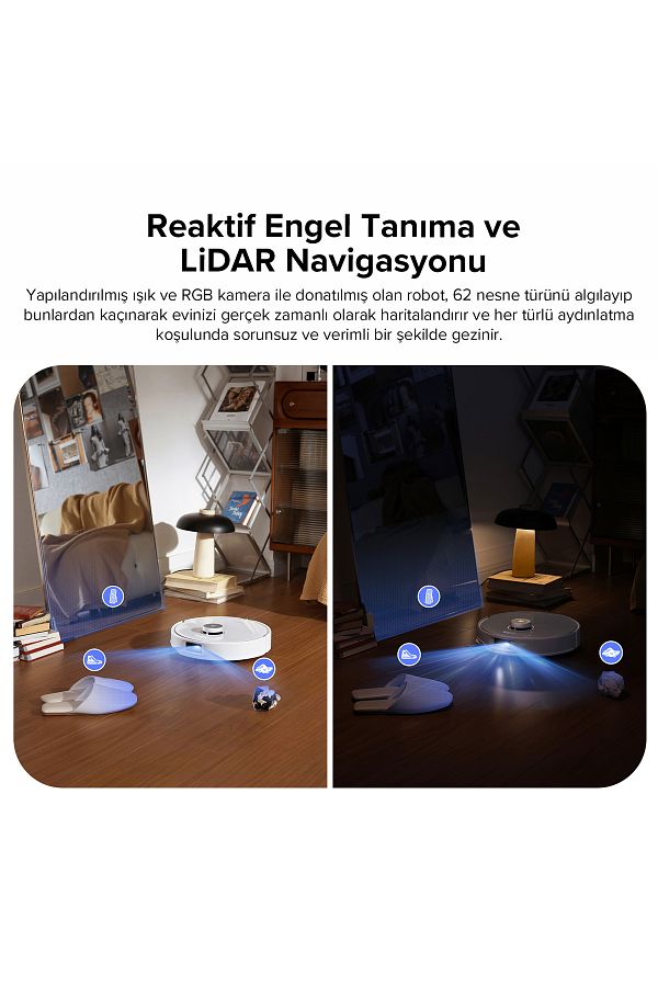 Roborock Q Revo Curv Akıllı Robot Süpürge Beyaz - Görsel 7