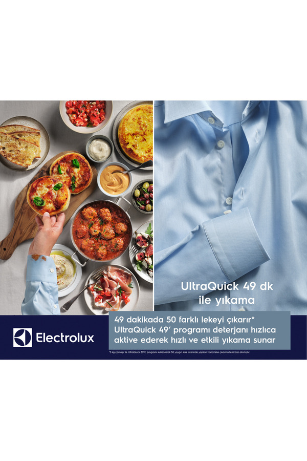 Electrolux EW8FG5602CDT 800 Serisi UltraCare 11 kg 1600 devir A sınıfı -%10 Wi-Fi Koyu Gri Çamaşır Makinesi - Görsel 4