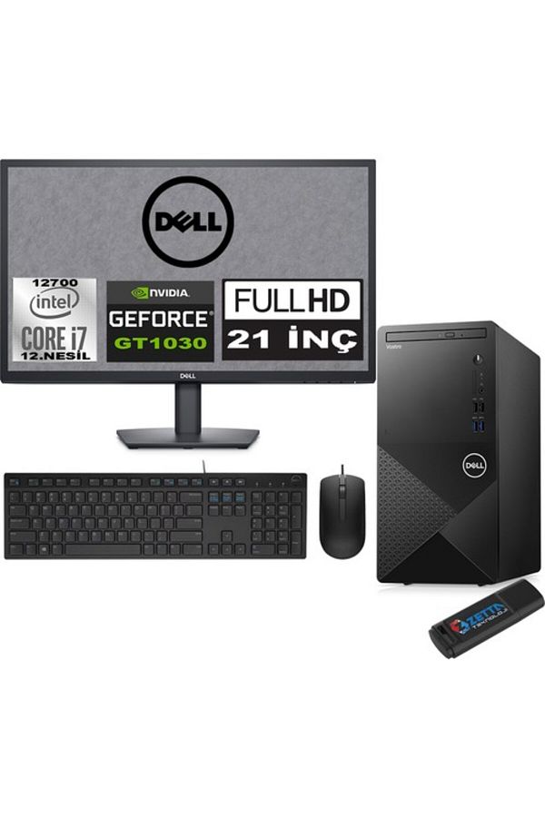 Dell Vostro 3910 MT I7 12700 16GB 1TB SSD 21.5" FHD W11P GT1030-4GB 21N3910GT1030P08+ZETTABELLEK
