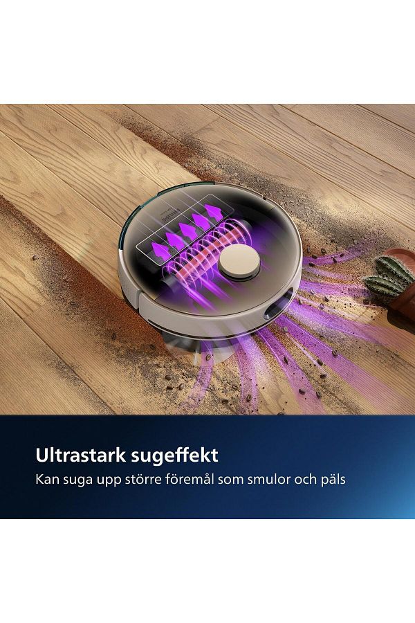 Philips Otomatik Boşaltma,  Homerun 7000 Serisi Aqua Xu7100, Çöp Istasyonlu Akıllı Robot Süpürge , 5000 PA - Görsel 6