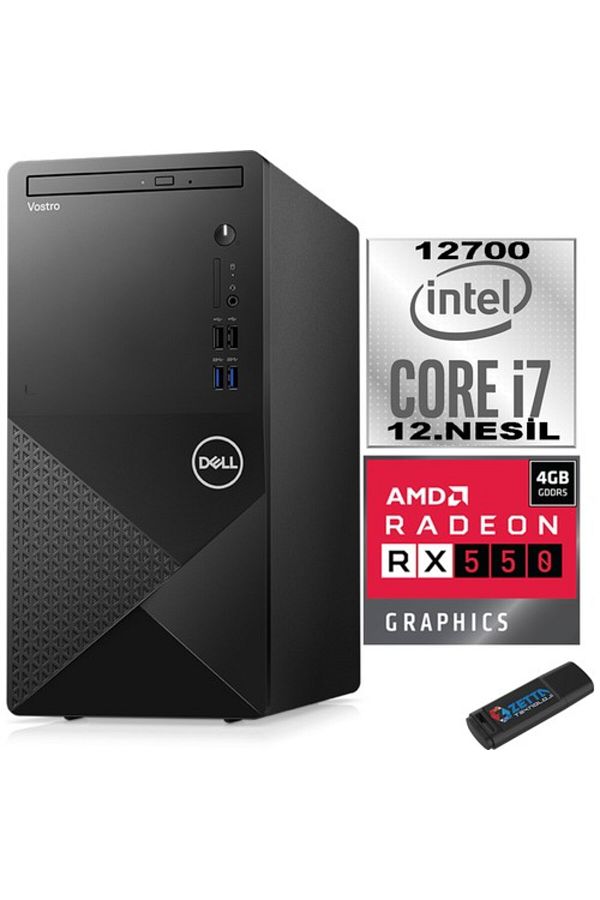 Dell Vostro 3910 MT I7 12700 16GB 2TB SSD 21.5" FHD W11P RX550-4GB 21N3910RX550P09+ZETTABELLEK - Görsel 2