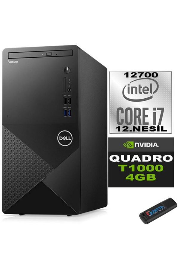 Dell Vostro 3910 MT I7 12700 48GB 256GB SSD 27" FHD W11H QUADRO T1000-4GB 27N3910T1000H21+ZETTABELLEK - Görsel 2