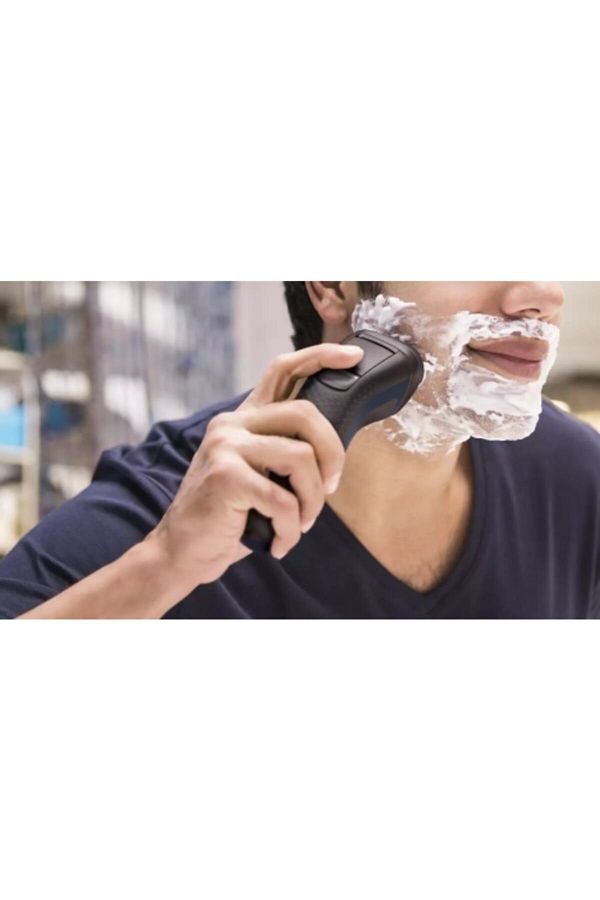 Philips S122341 3 Oynar Başlıklı Islak-kuru Tıraş Makinesi Siyah - Görsel 4