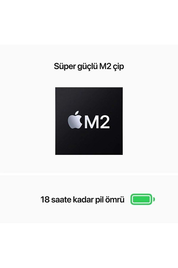 Apple Macbook Air 13.6" M2 8c Cpu 10c Gpu 8 Gb 512 Gb Ssd Gece Yarısı - Görsel 4