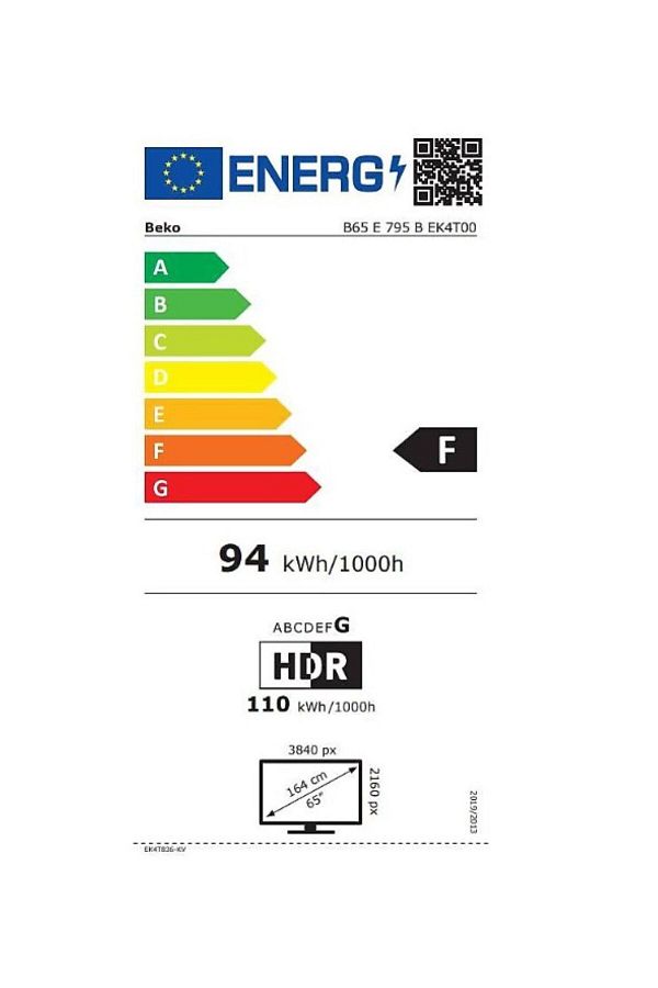 Beko B65 E 795 B 4K Ultra HD 65" 165 Ekran Uydu Alıcılı Google Smart LED TV - Görsel 2