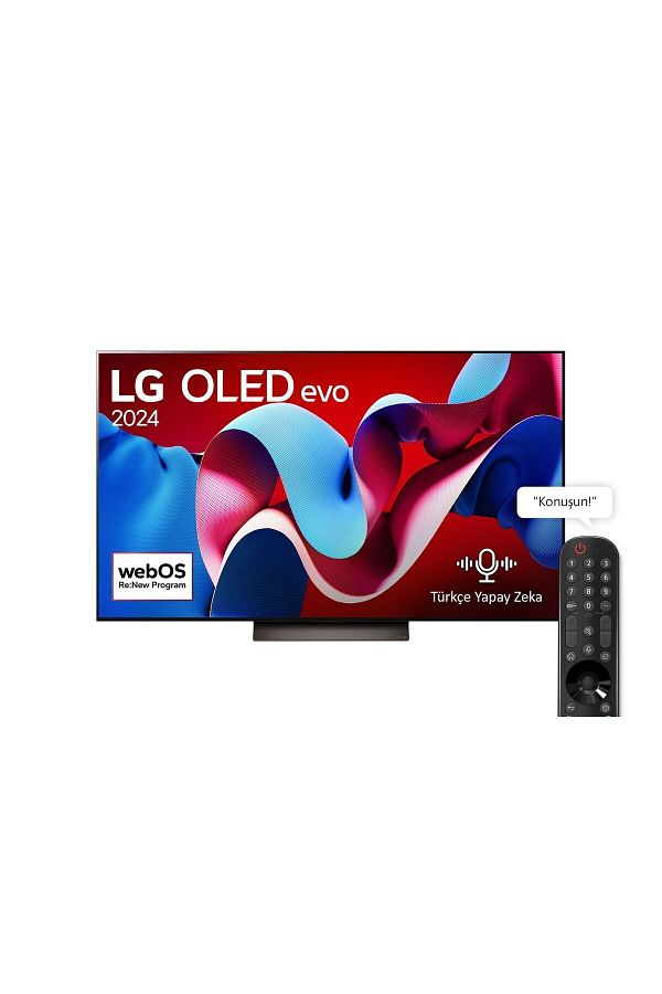 LG 77 Inç Oled77c46la.apdz Evo C4 4k Smart Tv Aı Sihirli Kumanda Dolby Vision Webos24 2024