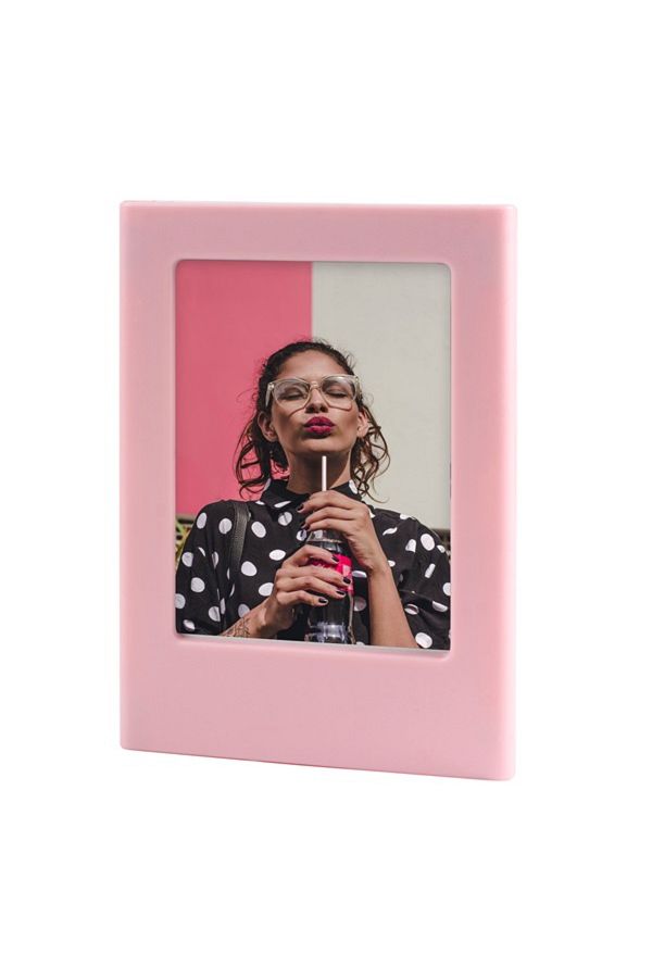 Fujifilm Instax Mini 12 Pembe Fotoğraf Makinesi Simli Pleksi Kılıf Pvc Albüm 10'lu Film Ve Çerçeveli - Görsel 5