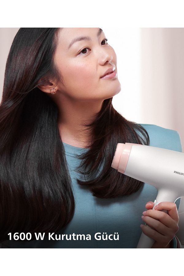 Philips Saç Kurutma Makinesi Bhd300/10,thermoprotect Aparatı,3 Isı Ve Hız Ayarı,1600w - Görsel 3