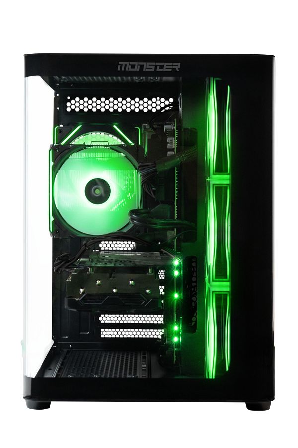 MONSTER Tulpar TD3 V1.9.1 i5 14400F B760 Anakart 16 GB RAM 1 TB SSD 16 GB ARC A770 FreeDOS - Siyah - Görsel 4