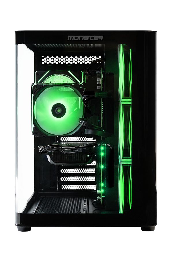 MONSTER Tulpar TD3 V1.11.1 i5 14400F B760 Anakart 16 GB RAM 1 TB SSD RTX 4060Ti 16GB FreeDOS - Siyah - Görsel 4