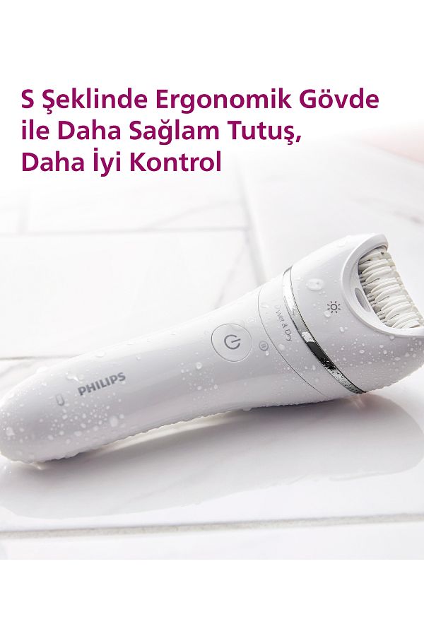 Philips Bre720/05 Epilatör (YÜZ KOLTUK ALTI BİKİNİ BÖLGESİ BACAK)ıslak Ve Kuru,ışıklı,kablosuz - Görsel 12