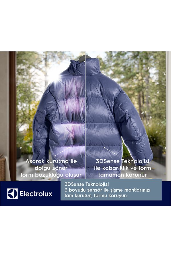 Electrolux EW8D394MT 800 Serisi UltraCare Steam 3DSense 9 kg A+++ Buharlı Inverter Kurutma Makinesi - Görsel 4