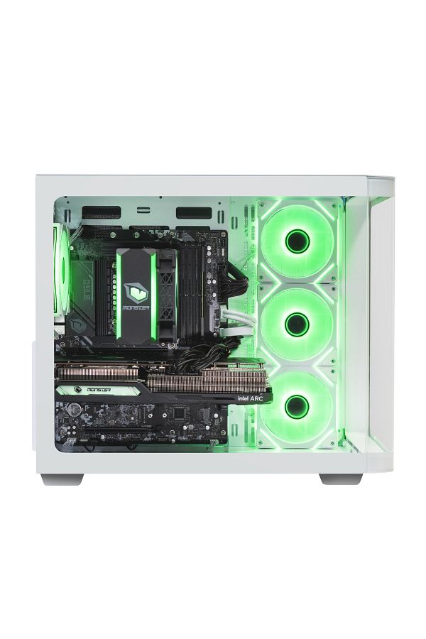MONSTER Tulpar TD3 V1.9.4 i5 14700F B760 Anakart 16 GB RAM 1 TB SSD 16 GB ARC A770 FreeDOS - Beyaz - Görsel 2