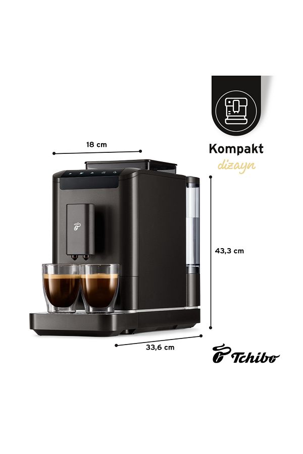 Tchibo »esperto2 Caffè« Tam Otomatik Kahve Makinesi, Granit Siyah - Görsel 3