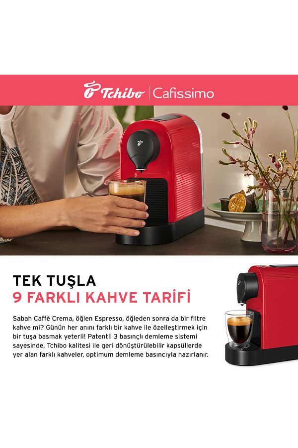 Tchibo Cafissimo Pure Plus, Kırmızı - Görsel 8