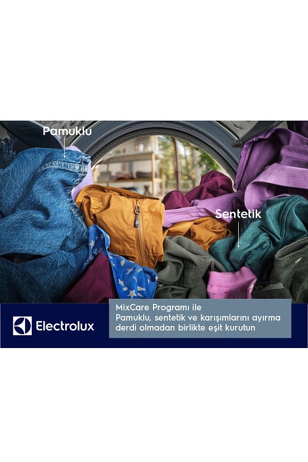Electrolux EW8D394MT 800 Serisi UltraCare Steam 3DSense 9 kg A+++ Buharlı Inverter Kurutma Makinesi - Görsel 7