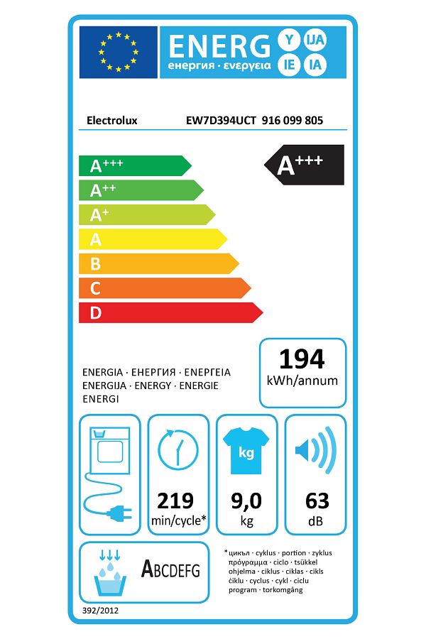 Electrolux EW7D394UCT 700 Serisi DelicateCare 9 kg A+++ Inverter Wi-Fi Kurutma Makinesi - Görsel 14