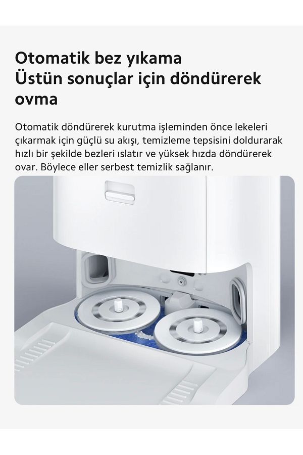 Xiaomi Akıllı Temizleme İstasyonlu Ultra Premium Robot Süpürge | Halı Tanıma Fonksiyonlu | HEPA Filtre - Görsel 3